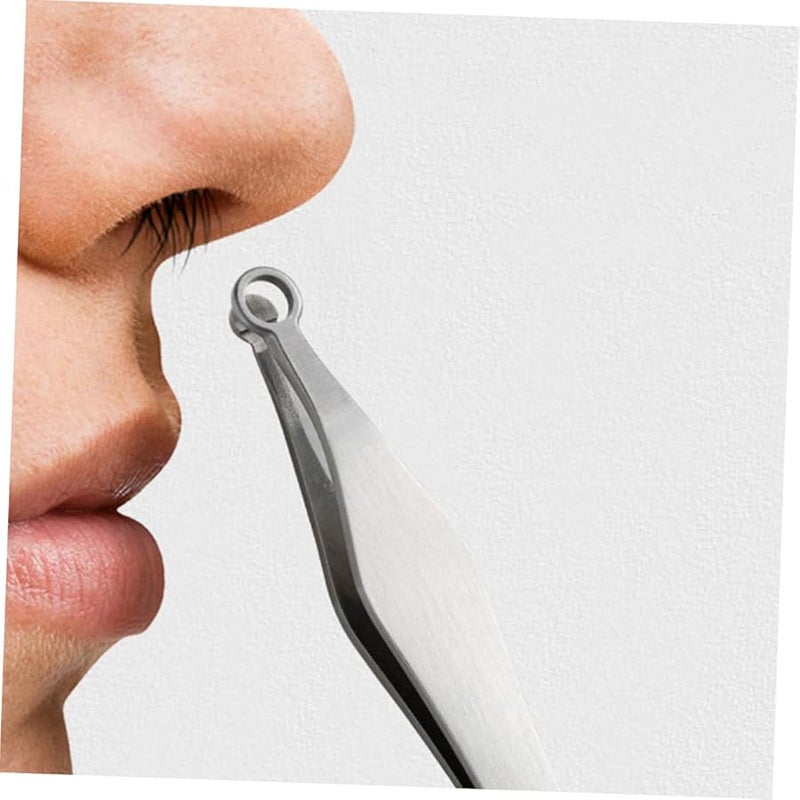 NOLITOY 2Pcs Stainless Steel Nose Hair Trimmer with Rounded Tips Safe for Men and Women - Image 4